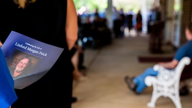 Hundreds attended the funeral service for Nightcliff Friendly Grocer owner Linford Feick on Wednesday, May 7 at Resthaven Chapel. Picture: Pema Tamang Pakhrin