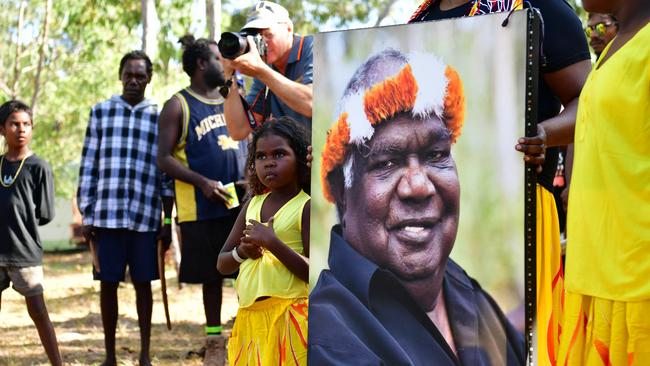 Late Yolngu leader Yunupingu was the lead applicant in the case before he died prior to the Federal Court’s ruling in June. Picture: Zizi Averill