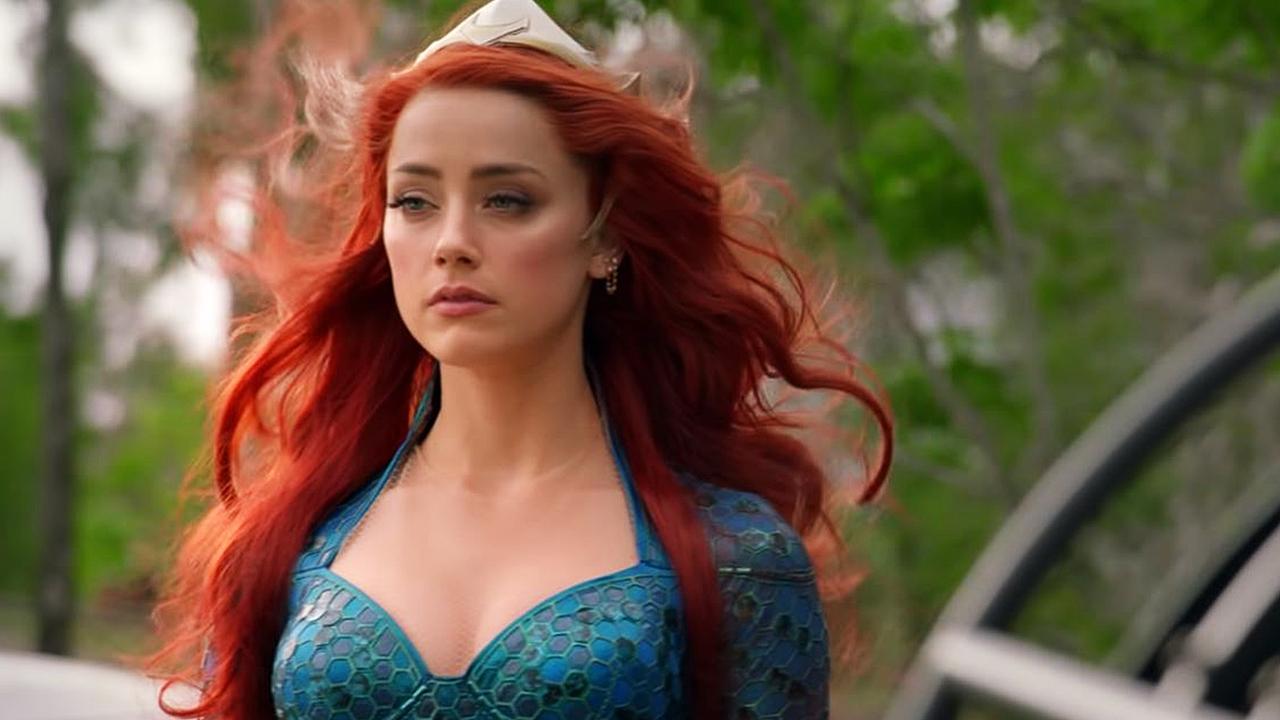 Amber Heard in a scene from Aquaman.