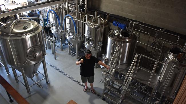 The craft brewhouse has six brews and will do seasonal or limited brew beers. All is brewed onsite. Picture: Tara Miko