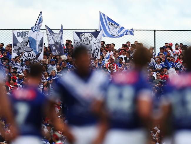 The Bulldogs are campaigning to go to Vegas next year. Picture: Mark Metcalfe/Getty Images