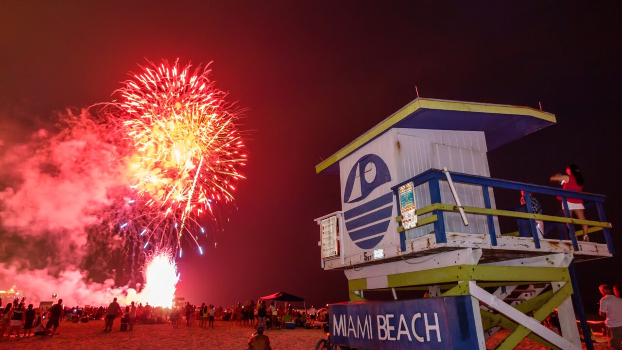 Miami Beach Fireworks 2025