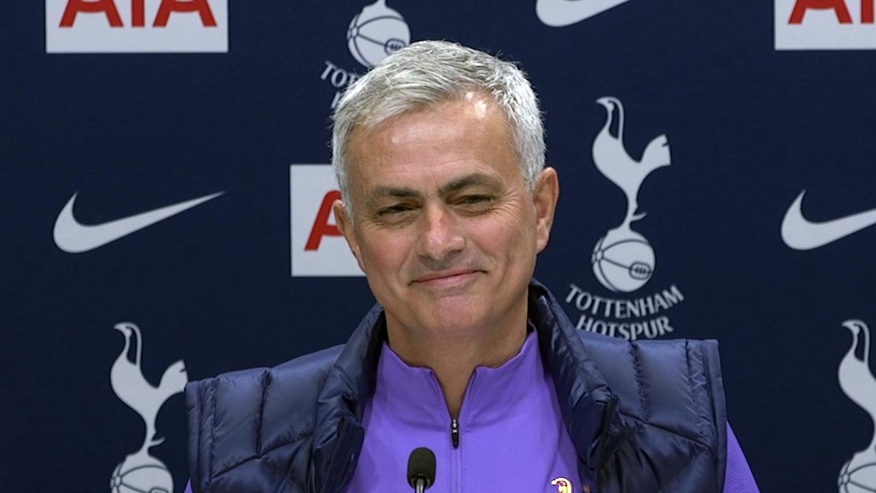 Mourinho looked to get his Spurs players onside in a rousing team speech.