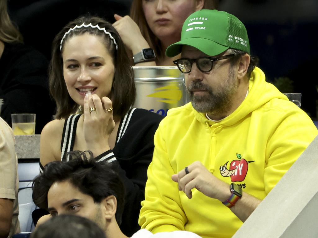 The model has dated Jason Sudeikis, seen here with her tennis last September. Picture: Jean Catuffe/GC Images