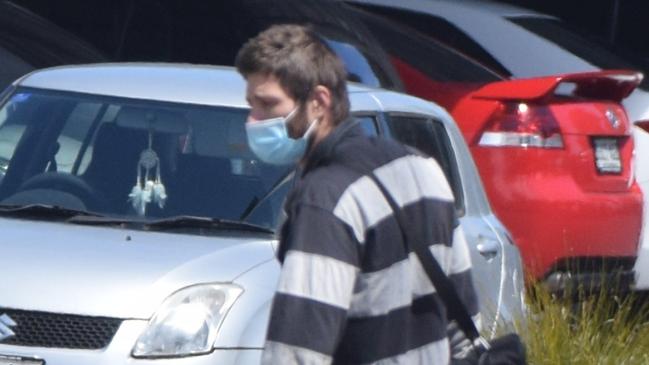 Joel Tyson Cook-Forrest leaves the Elizabeth Magistrates Court. Picture: Jason Katsaras