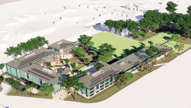 An artist's impression of the proposed new The Forest High School at Allambie Heights. Picture: School Infrastructure NSW