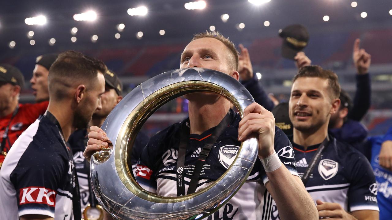 Can Besart Berisha win an incredible fifth A-League title — and bring a first to Western United? (Photo by Cameron Spencer/Getty Images)