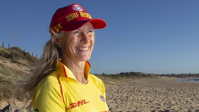 On Monday, 21 October 2024, Jodi Kappler of the Port Noarlunga Surf Life Saving Club saved four young women, aged 17-20, who were caught in a powerful rip current and pulled beyond the break zone.11th December 2024. Picture Brett Hartwig