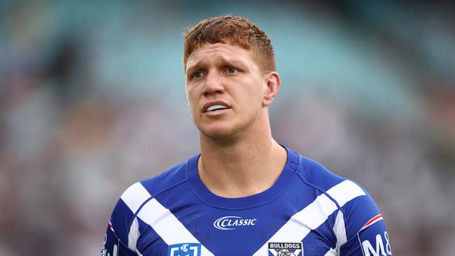 Dylan Napa of the Bulldogs looks on during the Round 2 NRL match between the Canterbury Bulldogs and the Parramatta Eels at ANZ Stadium, Sydney, Sunday, March 24, 2019. (AAP Image/Brendon Thorne) NO ARCHIVING, EDITORIAL USE ONLY