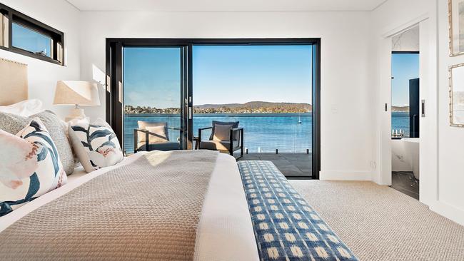 The master bedroom at Clare de Lune Waterfront.