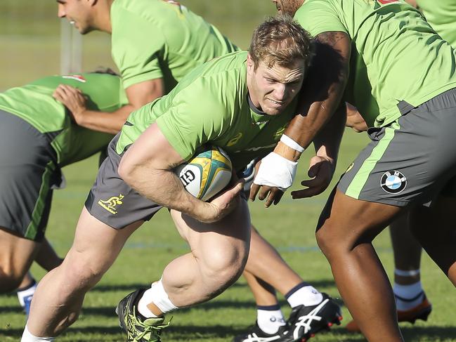 David Pocock - Wallabies training at Sunshine Coast Stadium - Photo Mark Cranitch.