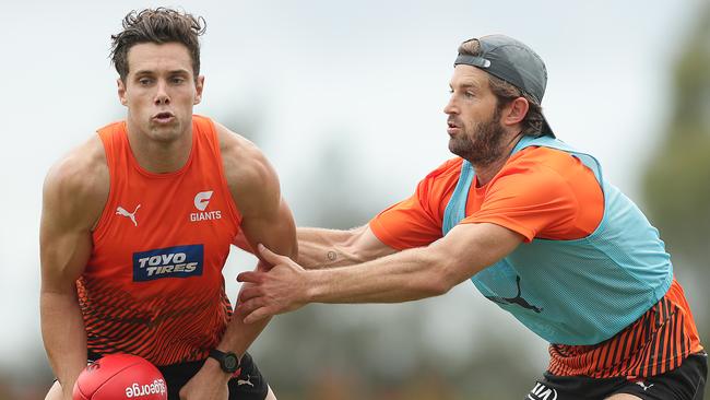 Josh Kelly, left, has spent plenty of time forward in 2021. Picture: Mark Metcalfe/Getty Images