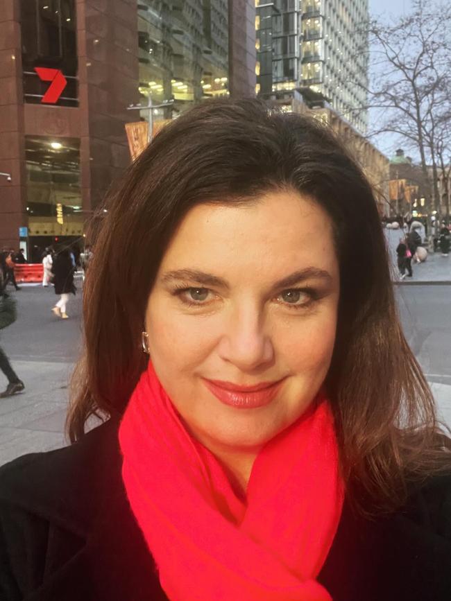 ABC reporter Louise Milligan outside Seven's former headquarters at Martin Place in Sydney. Source: Instagram