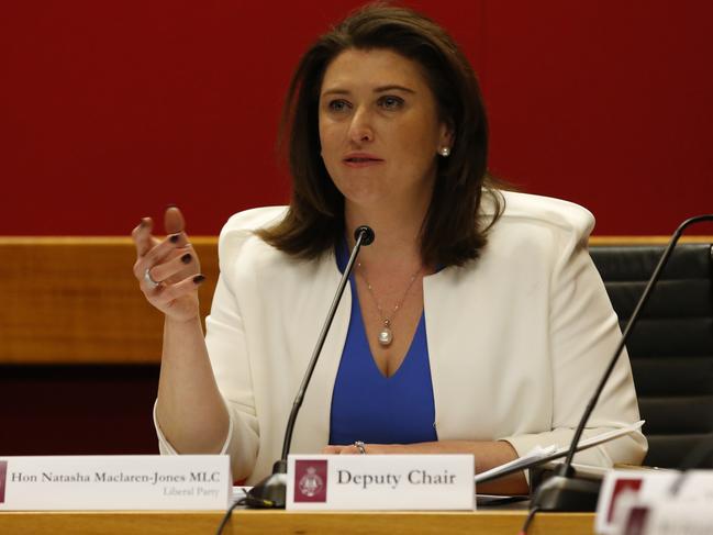 Families and Communities Minister Natasha Maclaren-Jones at NSW Parliament House. The MLC has decided not to try her luck to secure a safe lower house seat at the next state election. Picture: David Swift