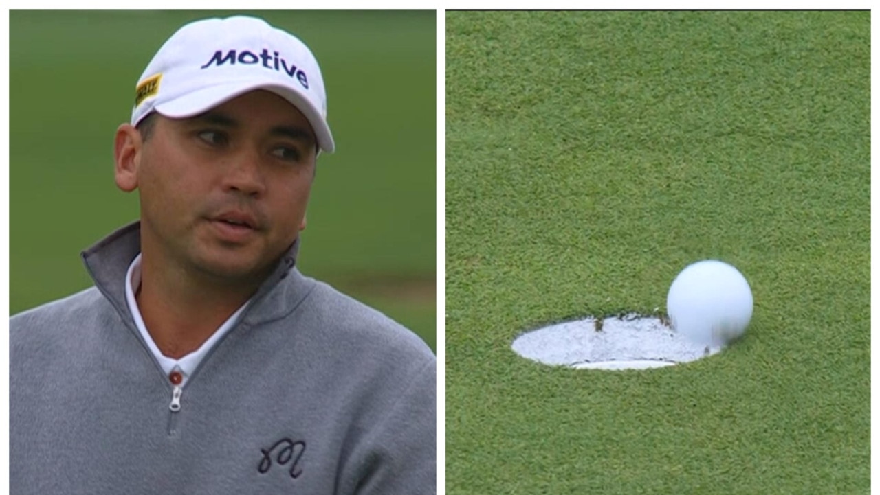 Jason Day putt goes very close