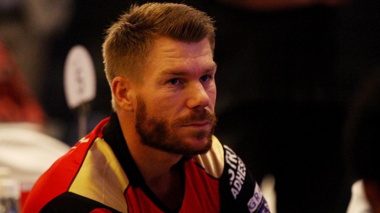 David Warner, former captain of the Sunrisers Hyderabad. Photo by Qamar Sibtain/The India Today Group via Getty Images