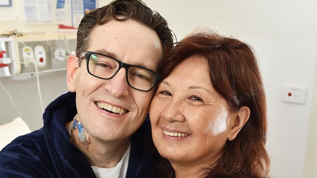 Simon Jay received a donor kidney from his partner Irene Gregory. Picture: Ellen Smith