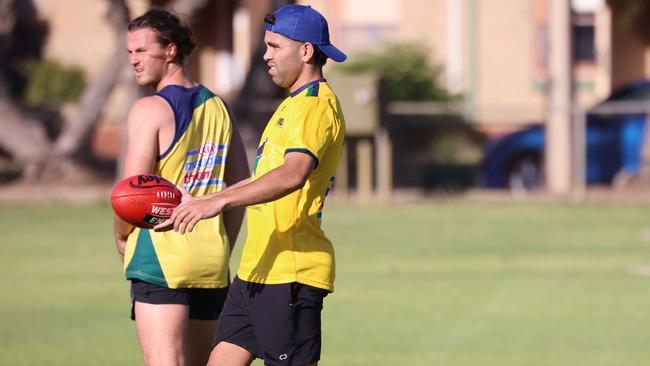 Tyson Stengle training with Woodville West-Torrens. Picture: Russell Millard