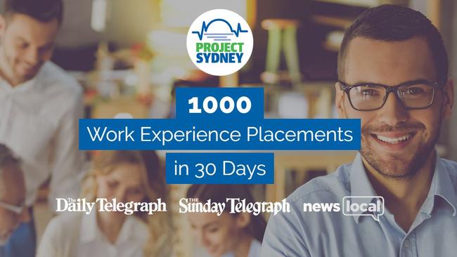 Project Sydney aims to deliver 1000 work experience placements in 30 days.