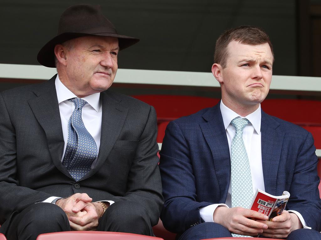 Co-trainers David (left) and Ben Hayes are hopeful Rostropovich will make a full recovery.