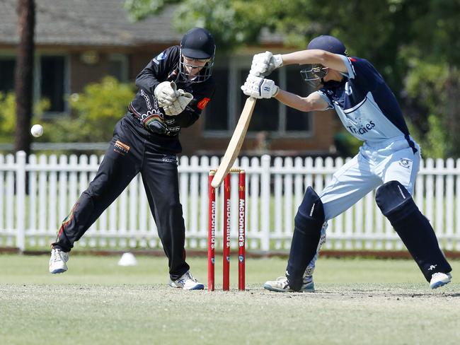 Harrison Danne in bat for Sutherland. Picture: John Appleyard