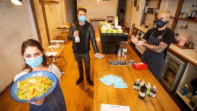 Chapel St cafe Lucky Penny are looking at ways they can ensure customers and workers’ safety when they allowed to open. Picture: Mark Stewart