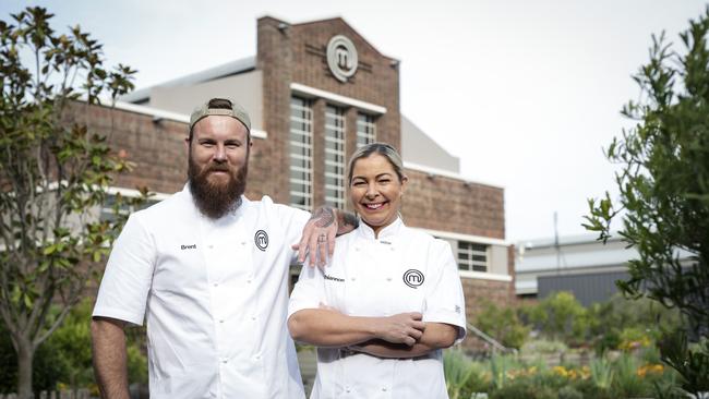 Brent Draper and Rhiannon Anderson are the 2023 MasterChef Australia 's Top two. Picture: Ten