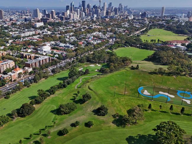 Another council has joined the fight to save an 18 hole golf course at Moore Park. Picture: Sam Ruttyn