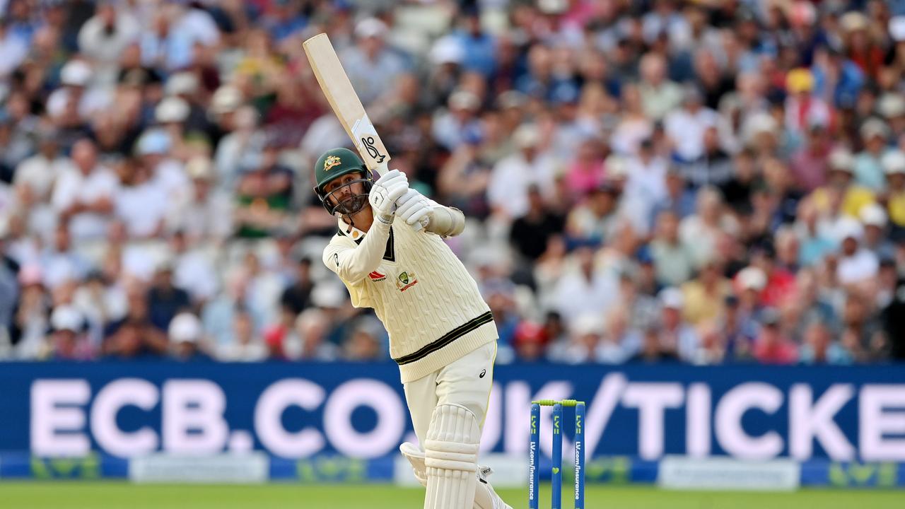 Lyon described the lofted drive off Broad as the ‘best shot I’ve ever played’. Picture: Getty