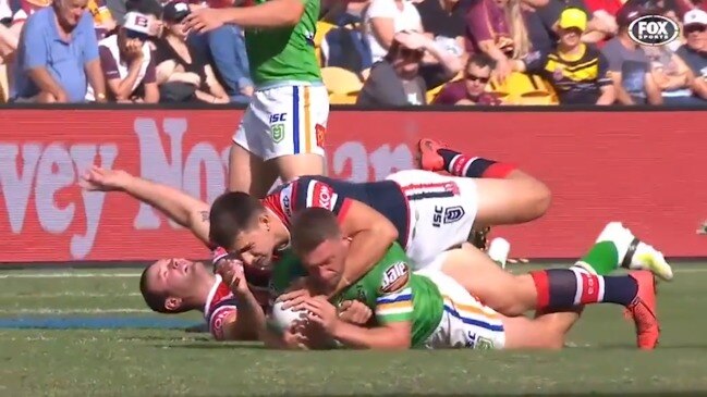 Boyd Cordner cops a sickening KO against the Raiders