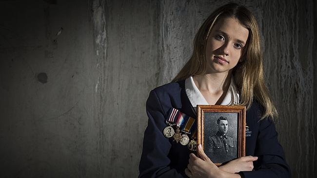 Olivia Wakeling's great-grandfather fought in World War I / Picture: Chris McKeen