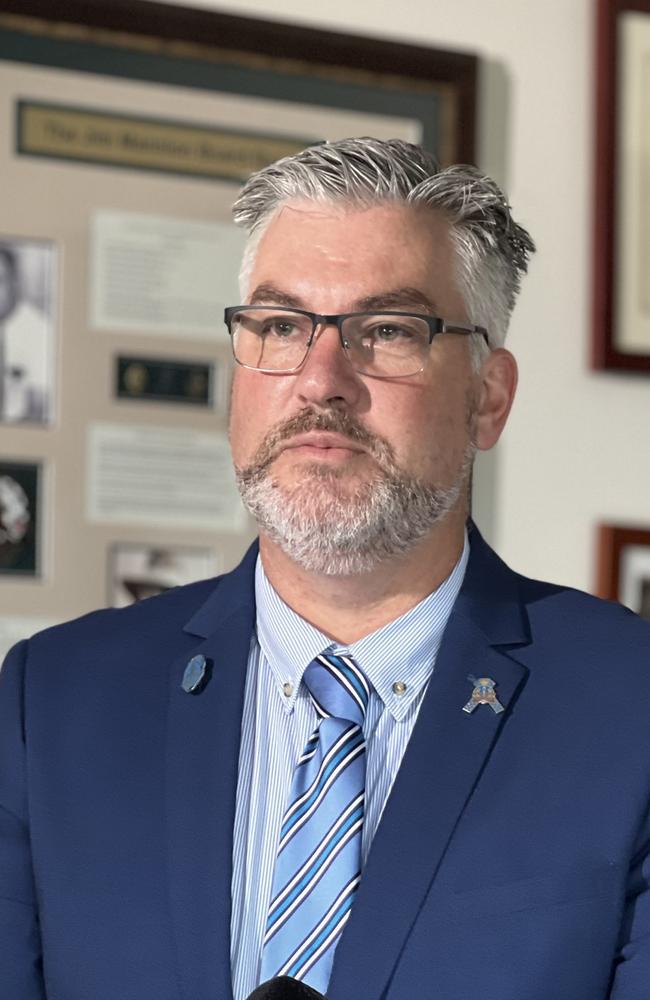 Northern Territory Police Association (NTPA) President Nathan Finn. Picture: Fia Walsh