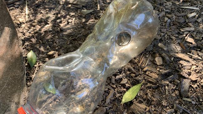 Drug paraphernalia at the shelter shed next to Varsity College. Picture: Hermann Vorster.