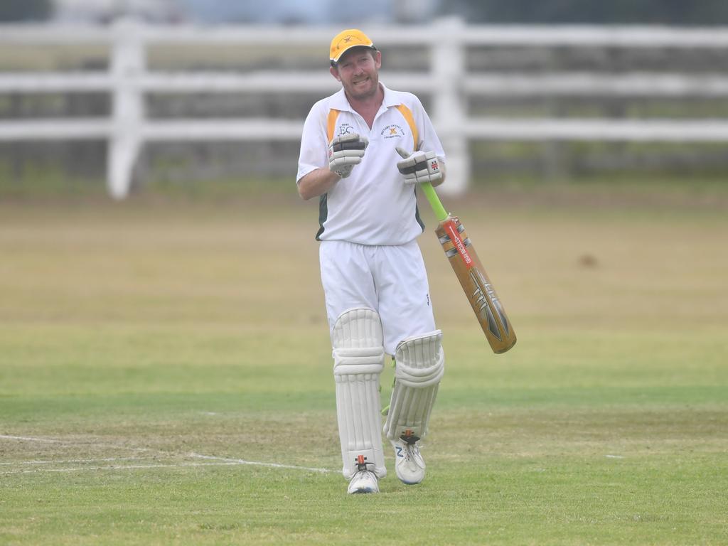 Nathan Blanch for Westlawn walks off after being dismissed at Ulmarra Showground