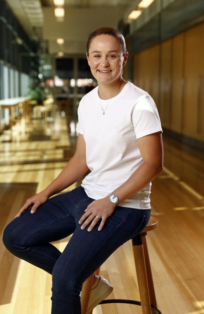 Optus Chief of Inspiration Ash Barty, pictured at Optus Campus at Macquarie Park in Sydney. Picture: Richard Dobson