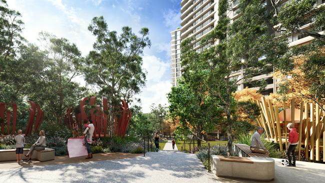 The development at Arncliffe will include a new park. Photo: Supplied