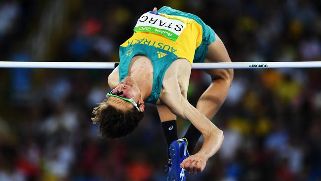 Brandon Starc cleared 2.20m in the final of the Olympic high jump in Rio.