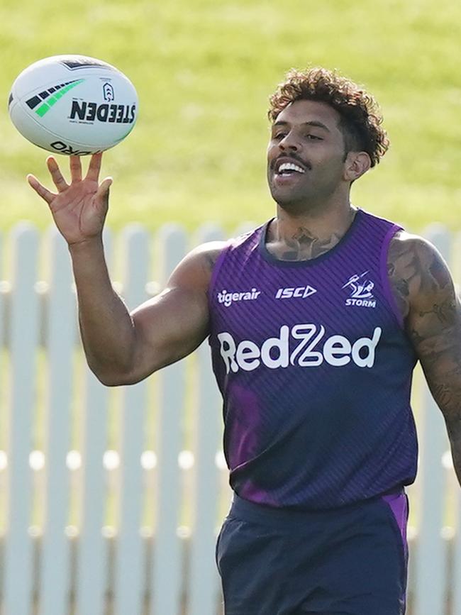 Josh Addo-Carr at training.