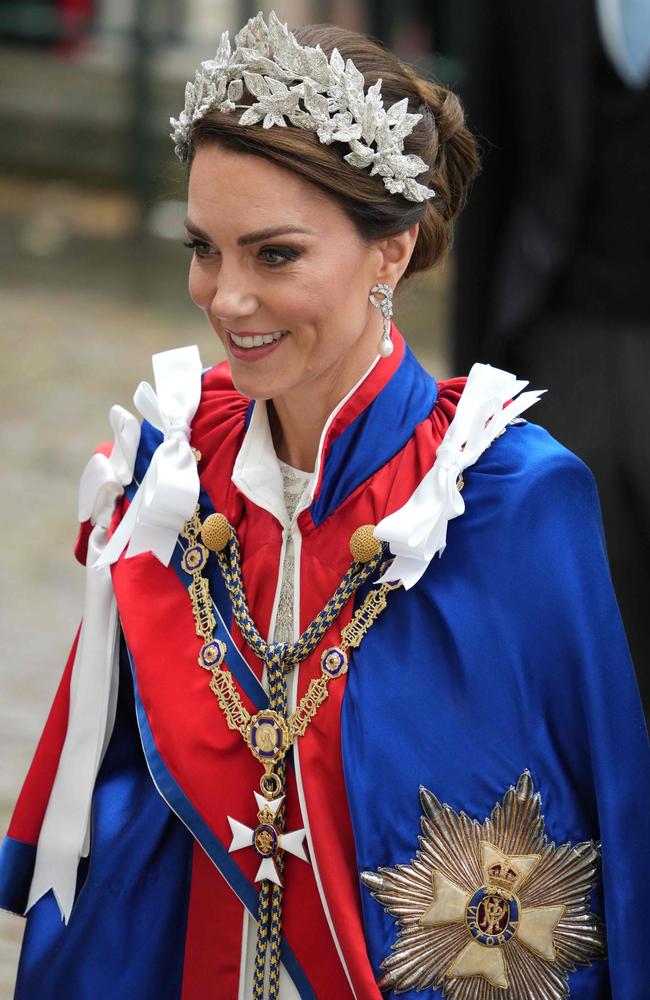 The Princess of Wales attended the coronation alongside her husband, Prince William. Picture: Pool / AFP