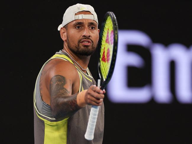 Australia's Nick Kyrgios has been outspoken about Jannik Sinner’s case. Picture: AFP