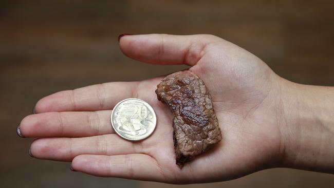 Could you survive on just 14 grams of meat a day? Picture: Justin Lloyd