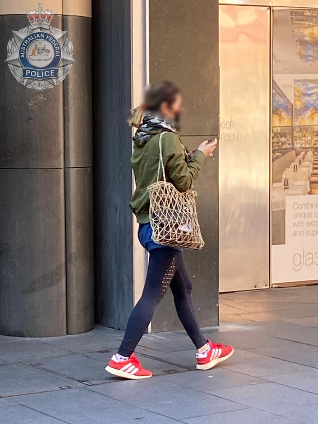 An alleged female money mule. Picture: Australian Federal Police