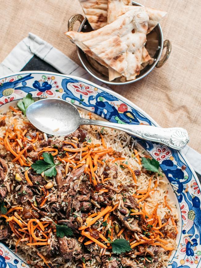 Karim’s Lamb Kabuli Palau recipe, as seen on television show Anna Gare's Cab Fare. Picture: Kitti Smallbone