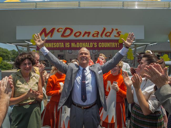 Michael Keaton as Ray Kroc in The Founder, the Weinstein Brothers’ unflattering look at the corporation’s backstory. Picture: Roadshow Pictures