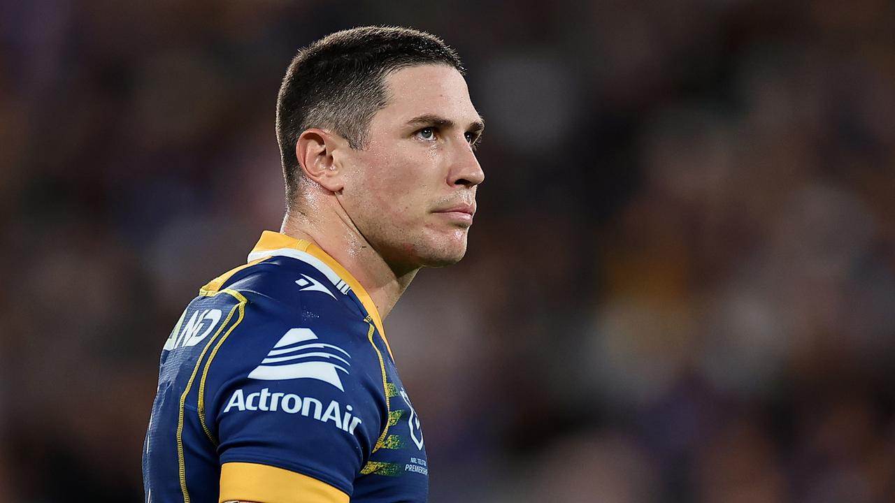 Mitchell Moses of the Eels. Photo by Cameron Spencer/Getty Images