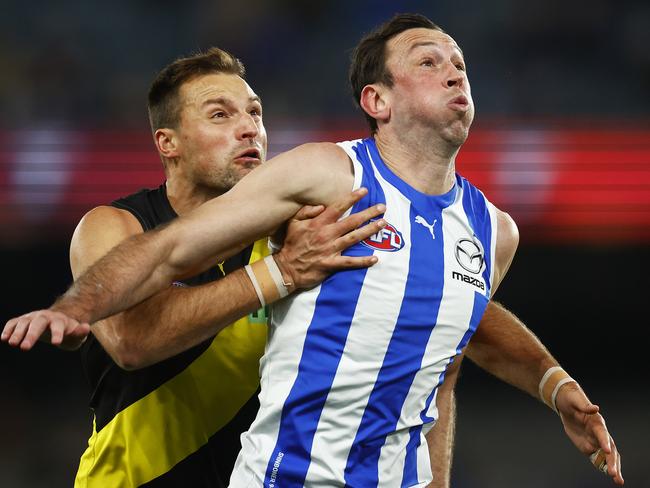 Will tireless North servant Todd Goldstein go around again? Picture: Getty Images