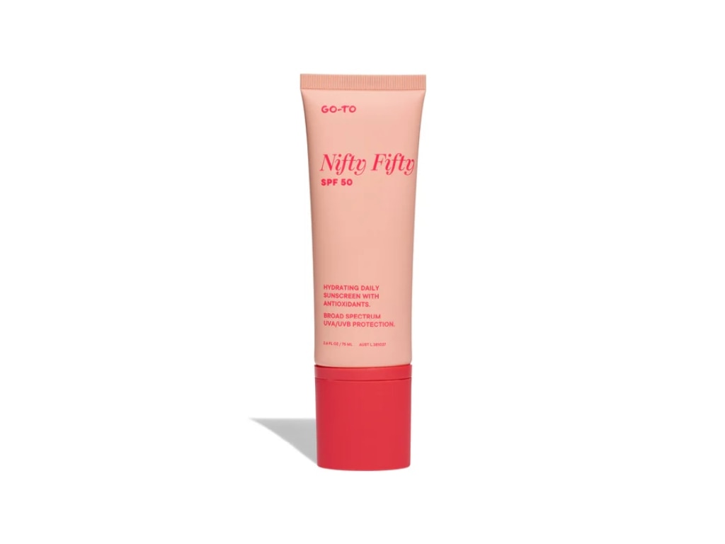 Nifty Fifty Hydrating Sunscreen. Picture: Go-To Skincare. 