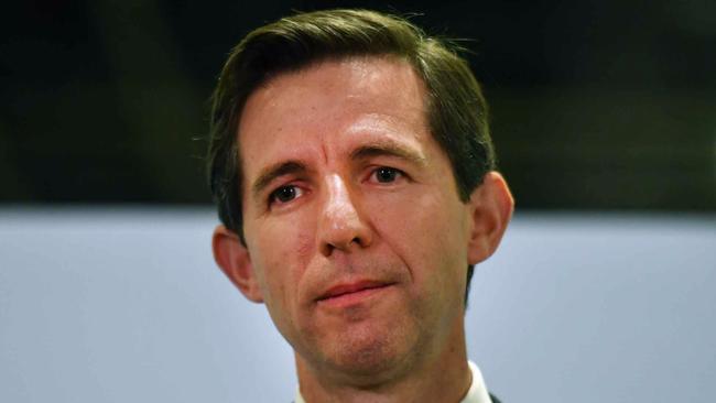 Trade Minister Simon Birmingham said Australia is attempting to keep trade steady. Picture: Mick Tsikas