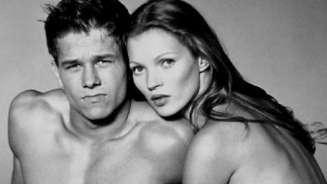 Mark Wahlberg and Kate Moss in a Calvin Klein ad. Picture: Calvin Klein 