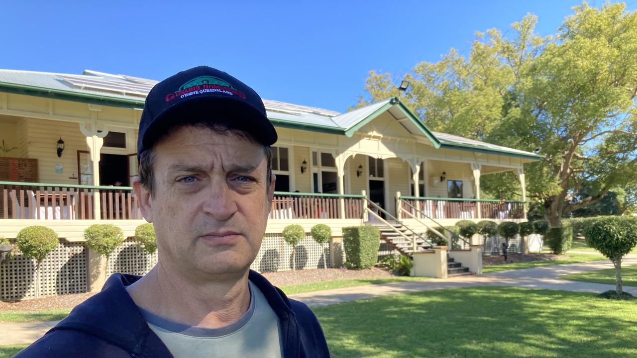 Gunabul Homestead Restaurant manager Hugh McCallum says some people are still not getting the mask and lockdown message.